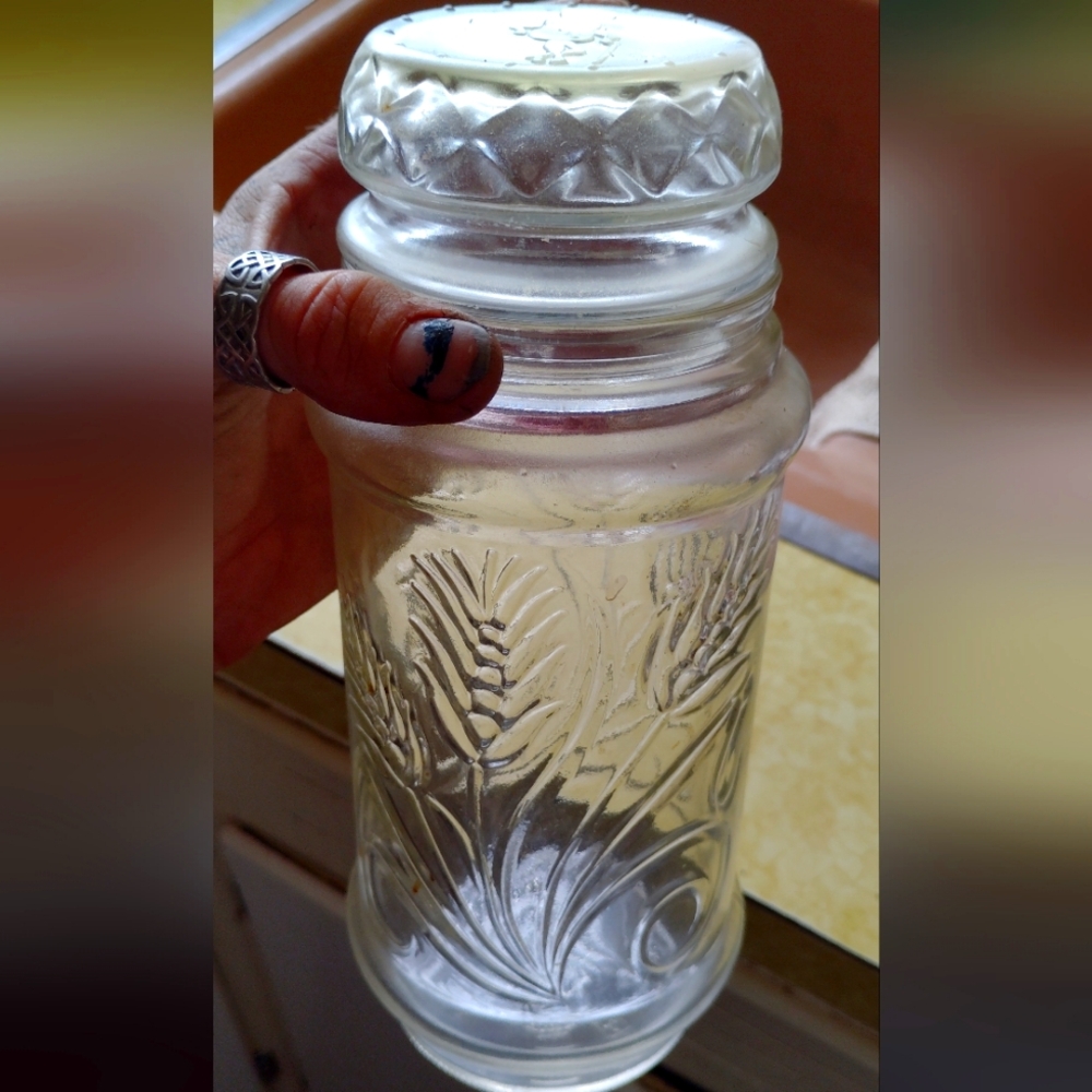 Mr Peanut Clear Glass Container